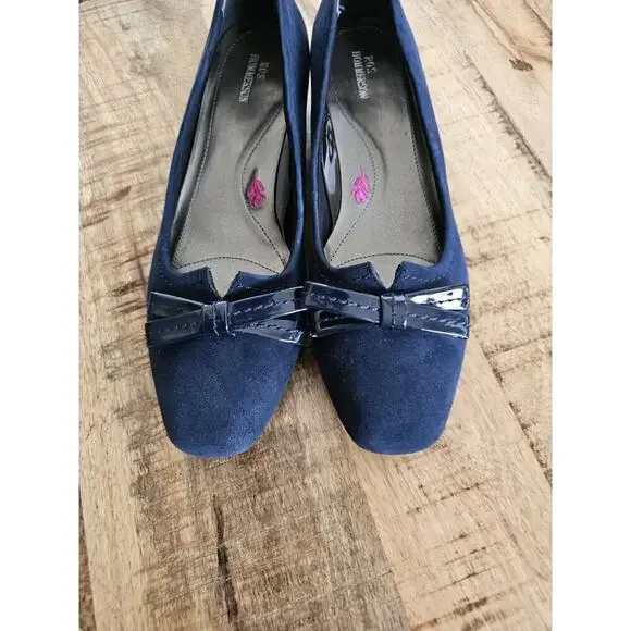 Ros Hommerson Leather Tulane Classic Slip On Shoe Women's Size 8.5 SS Navy - Picture 3 of 10